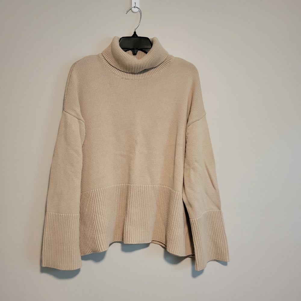 GAP Beige Cowl Neck Sweater